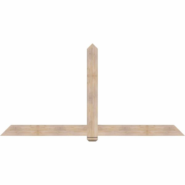 Ekena Millwork Eugene Smooth Timber Gable Bracket, Douglas Fir, 96"W x 48"H x 3 1/2"D x 5 1/2"F, 12/12 Pitch GBW096X48X0406EUG00SDF - main
